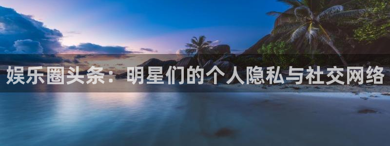 星欧娱乐入口：娱乐圈头条：明星们的个人隐私与社交网络